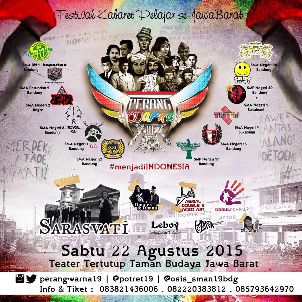 PERANG WARNA III GUYS!! Pre Sale 2 - Rp.43.000!!! Ayoo dibeli dibelii tiketnyaaaa!!!