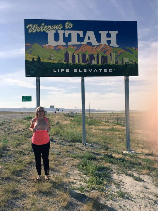 Where is this Utah anyvay?! #nolabound #roadtrip #titties #flashes http://t.co/IdORQXiXEa