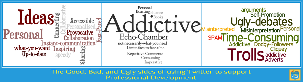 ukedchat's tweet photo. The good, bad &amp; ugly side of using Twitter to support professional development from #ukedchat http://t.co/JHoczewkcI http://t.co/97TI0ej0CI