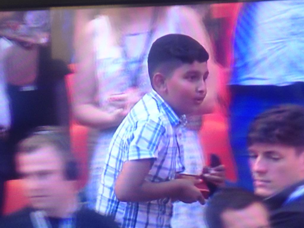 Heres the lucky lad who got Jose Mourinhos medal after Arsenal beat Chelsea [Pictures]