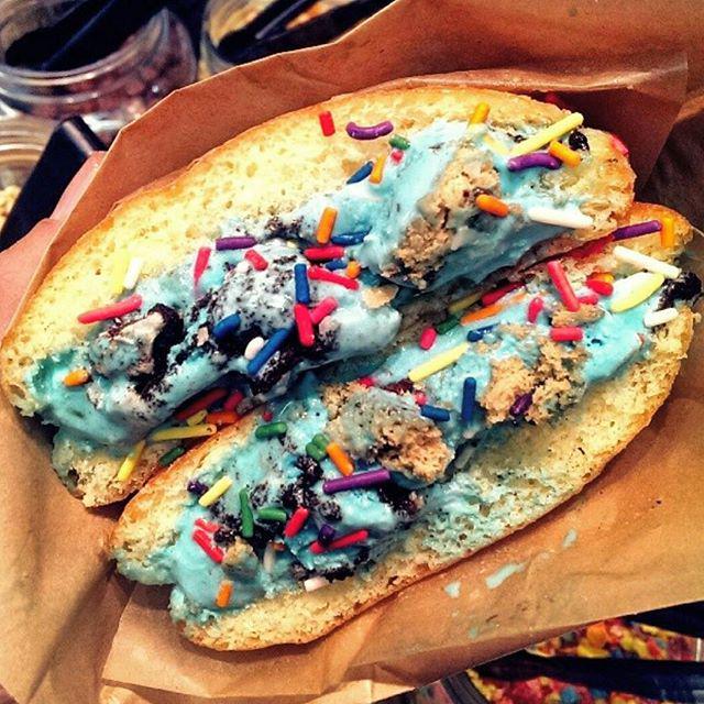 scottafters's tweet photo. Doing #NationalIceCreamSandwichDay proper with the BEST!! THE one and only #MilkyBun from … http://t.co/lKy2oESziq http://t.co/VaE9LXG2Fv