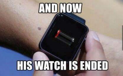 And now his watch has ended..