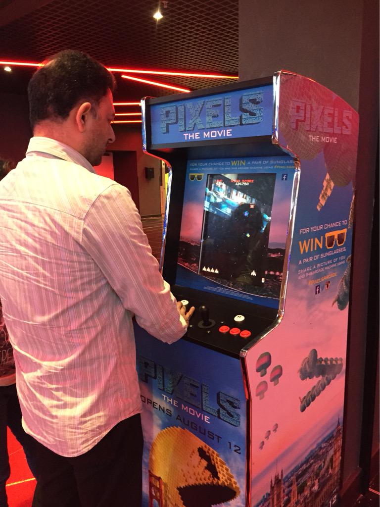 AtherBeg's tweet photo. Played a couple of arcade games of my childhood today at @CineworldMK. Had a blast! #PixelsArcade #Nostalgia http://t.co/dYn54MHB7V
