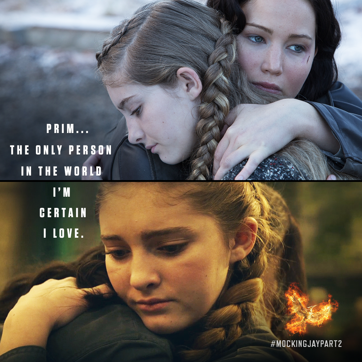 TheHungerGames's tweet photo. RT and celebrate National Sister’s Day today by tagging your sister or loved ones! http://t.co/8QU5IEUvIt