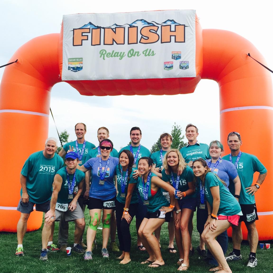 darinrs's tweet photo. All the proud @newrelic team. We Ran Faster Together! @CascadeRelays #clr2015 http://t.co/7uDjDDqM1J