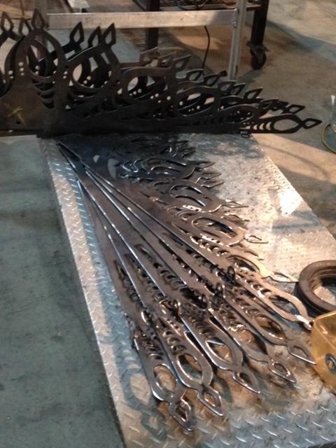 fluxfoundation's tweet photo. More progress, all of the filigree has been cut out and is officially ready for painting! http://t.co/vB8781C7LA http://t.co/LO5wFosYqY