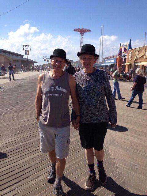 Sir Ian Mckellen and Patrick Stewart