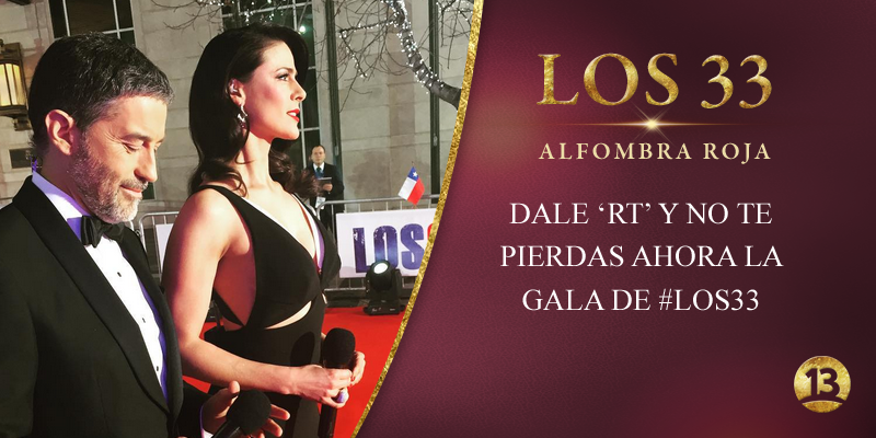 canal13's tweet photo. ¡Empezó! Dale RT y no te pierdas ahora la Gala de #Los33 con @TonkaTP y @ramirez_polo http://t.co/ZlQAXucVEd
