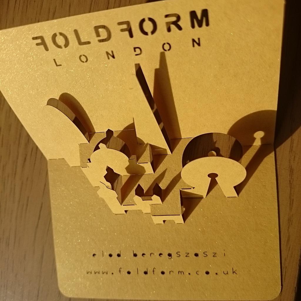 FoldForm's tweet image. #FoldForm #London #3D #popup #business #cards