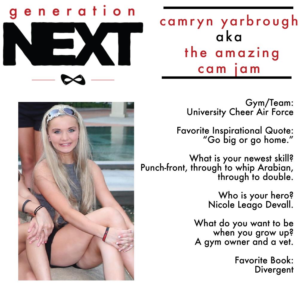 Nfinity's tweet photo. Say "Hello" to Camryn Yarbrough (@camrynyarbrough) #GetToKnowGenNext http://t.co/wWR8hbpQF0