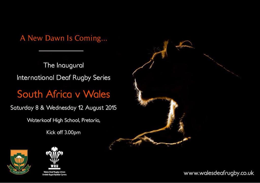 tootalldrisc's tweet image. @philsteele1 please RT @WalesDeafRugby  v @SADeafRugby  we leave for sa on weds #2tests #nobarriers