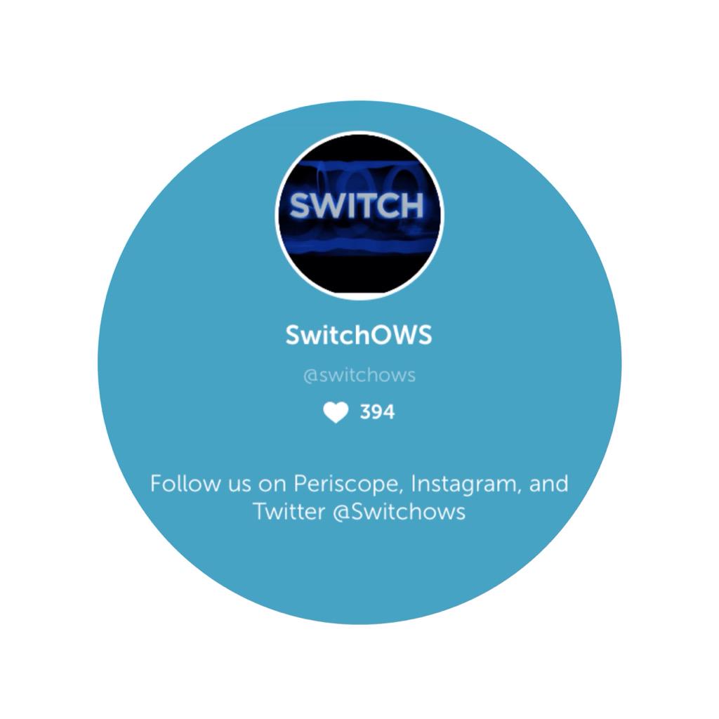 switchows's tweet image. Did you know @switchows is also on Periscope? Check it out!