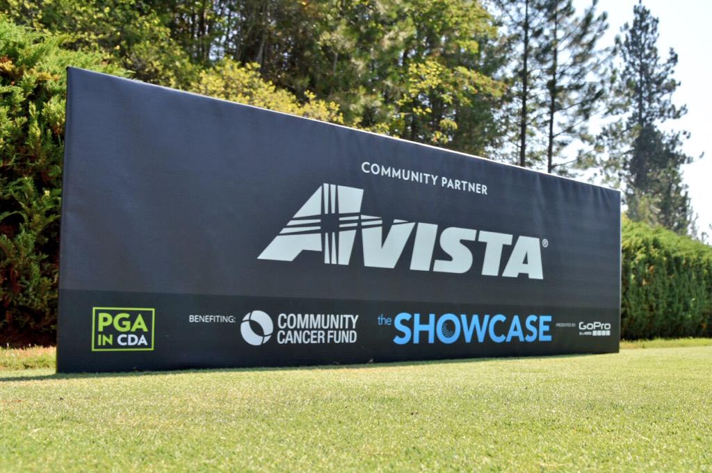 mykcrawford's tweet photo. .@AvistaUtilities Community Partner for the @ComCancerFund @showcasegolf event at @cdaresortgolf today. #pgaincda http://t.co/cnYbe8I6HQ