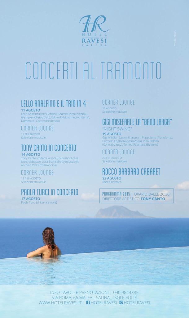 Ecco le date dei nostri #concerti! Quest'anno saranno con noi: <a href="/paolaturci/">Paola Turci</a> #tonycanto e tanti altri! #ravesilive