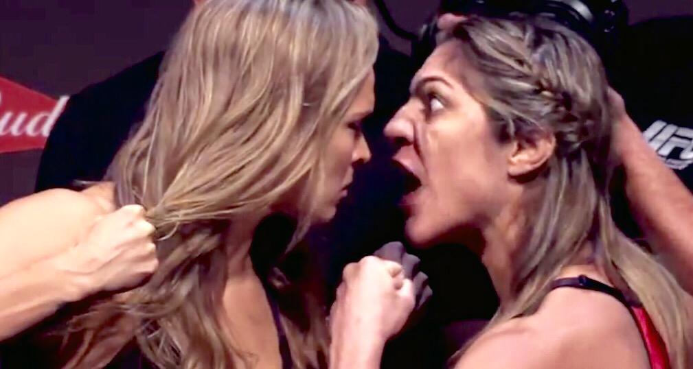 thekevinryder's tweet photo. Probably the last thing Bethe remembers from #UFC190 @RondaRousey #andSTILL http://t.co/UAqWsTdGU2