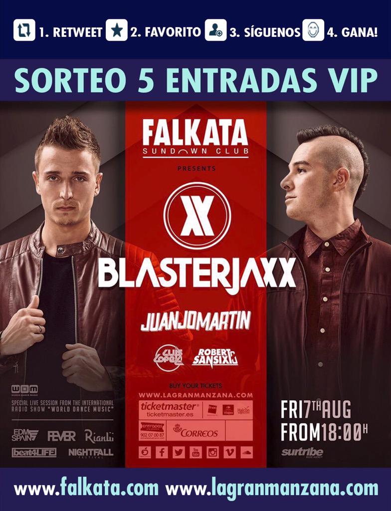 FalkataGandia's tweet photo. SÍGUENOS+RT Y GANA ENTRADAS GRATIS PARA VER A  @Blasterjaxx EN @FalkataGandia SORTEO MARTES 5 ENTRADAS VIP DOBLES http://t.co/5jsVLPSYOT