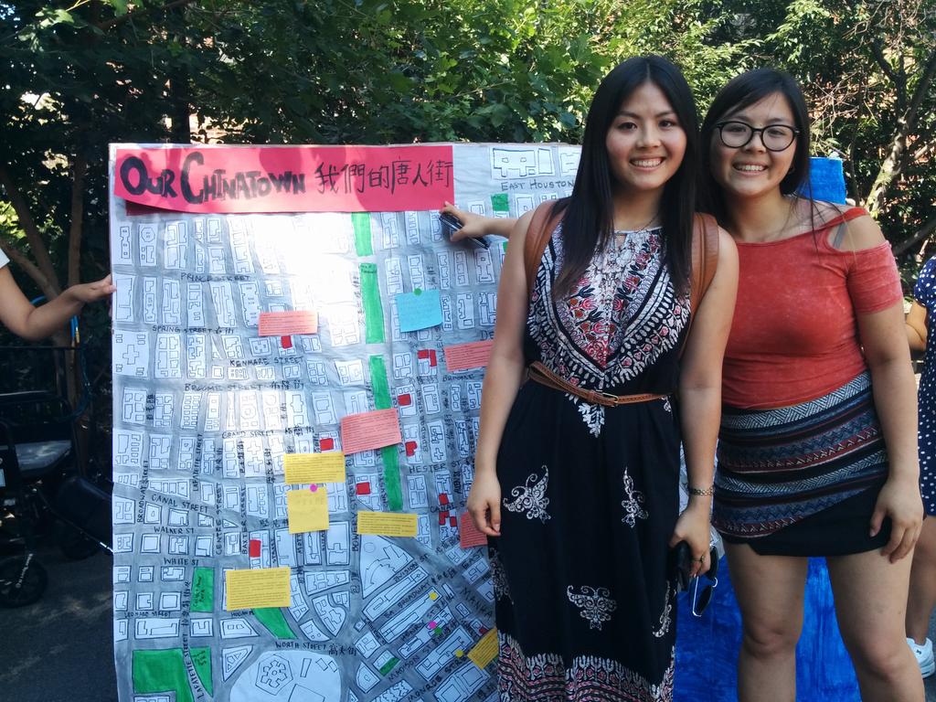 caaav's tweet photo. The Wu sisters call for attention to #NYC Chinatown @LeanonLenaWu @lorna_wu #NationalSisterDay http://t.co/fLpP22maxv