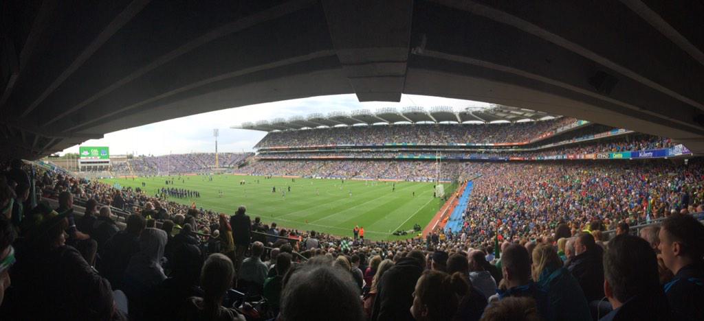 mikehoganmedia's tweet photo. Great afternoon in Croke Park. Fermanagh put up a good fight and their supporters were brilliant! #DUBvFER http://t.co/rteUCxsrIF