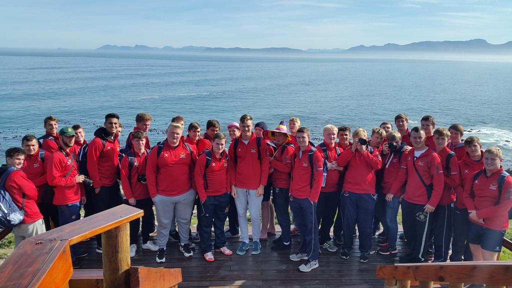 TrentSport's tweet photo. Great day at Gansbaai whale watching, penguin rescue, and of course the shark dive! All boys and limbs present! http://t.co/ZdSeghEHqn