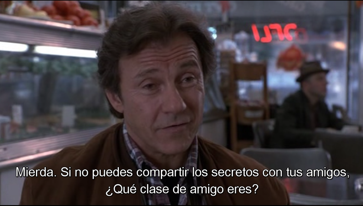 FcoConde's tweet image. Smoke&quot;Si no puedes compartir los secretos con tus amigos ¿Que clase de amigo eres? Auggie (Harvey Keitel) #FrameStyle