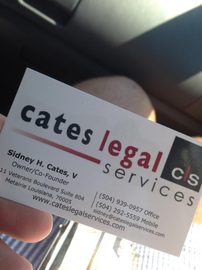 sidhollywood's tweet photo. Need #legal #support in #nola? Call our #office at 5049390957. http://t.co/DkNjska4Fl @CatesLegalSvc http://t.co/jTf92Lc4QI