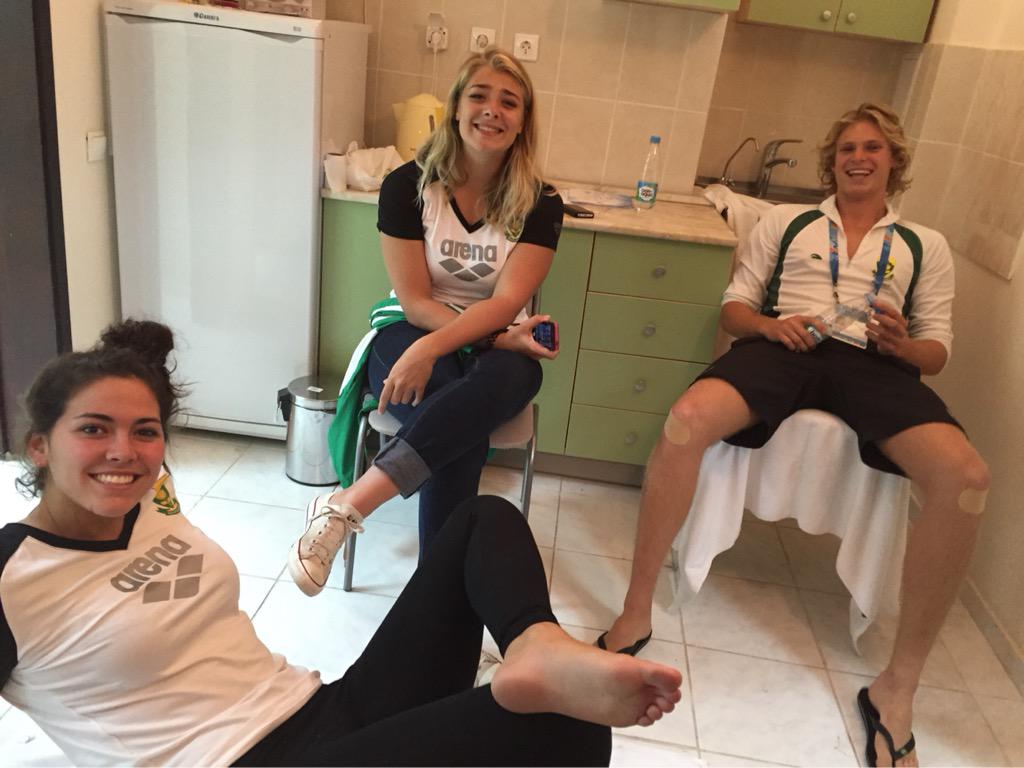 When <a href="/Julz_Lewis95/">Julian Lewis</a> kicks open the pre-tape spray causing mayhem in the Physio room while <a href="/Ali_gas/">Al Gascoigne</a> laughed!