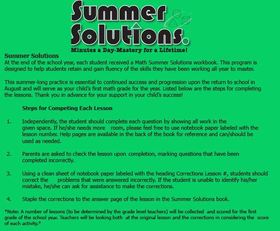 ndes13000's tweet photo. Have your children started their Summer Solutions? http://t.co/S9c2gyJEGt