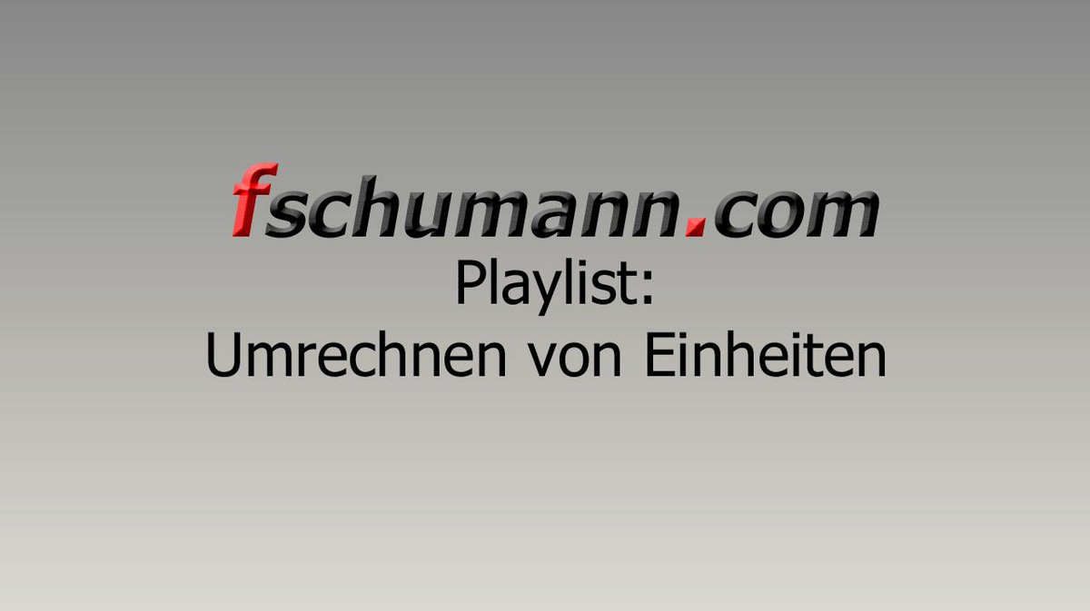 FSchumannCOM's tweet photo. #Umrechen von #Einheiten #Lernvideos #FSchumannCOM #Mathematik #Gymnasium #FlipClass
https://t.co/jWBZsVEEqc http://t.co/ig7JaZtOgF