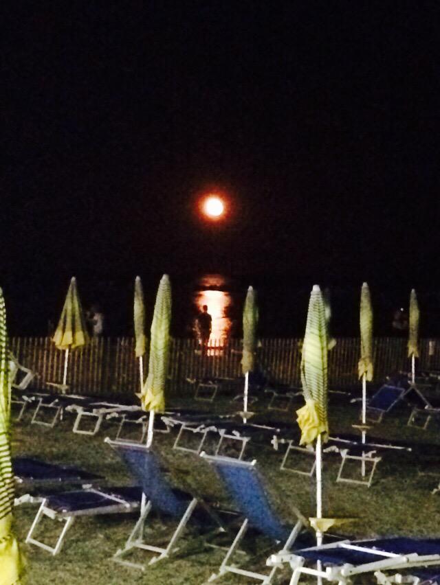 FancyLala5's tweet photo. Questa sera bellissima #luna sul #marligure.. #estate #serata #sanbart http://t.co/WIgBo3Ic2l