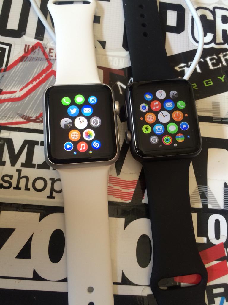 DomBacon1992's tweet photo. Thought I'd see what all the fuss is about with these iwatches! http://t.co/lYTPe0tQfW
