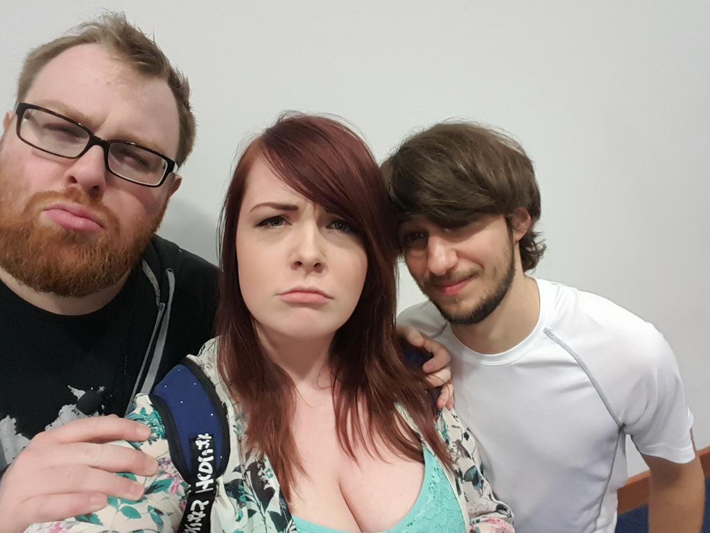 kefibean's tweet photo. Thank you for a great time @wowcrendor @JesseCox . Didn't realise Jesse and I shared the same pose #theselipsdontlie http://t.co/xc2B0zdQt0
