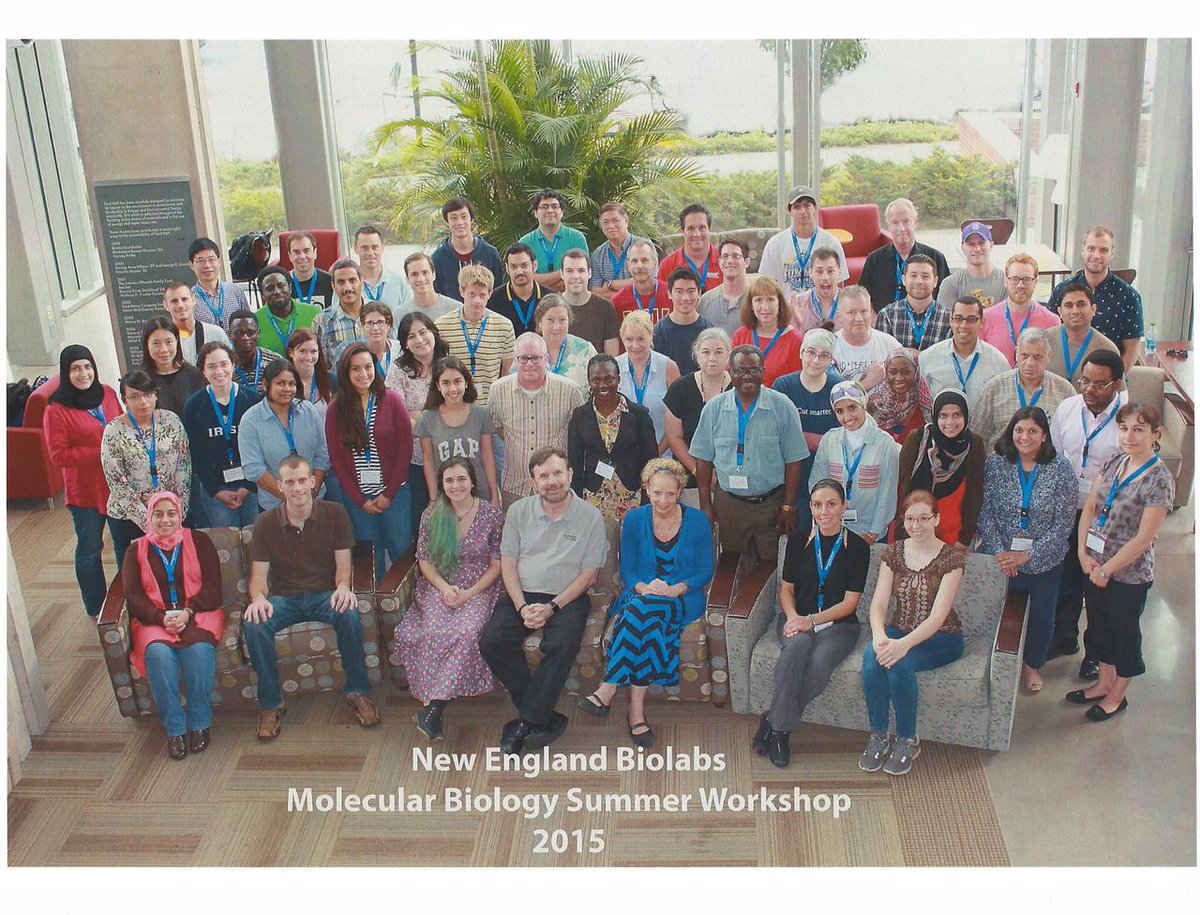 NEBiolabs's tweet photo. Congrats to the 2015 class of the NEB Molecular Biology Workshop @SmithCollege! #Mutants #Clones #Vectors http://t.co/5OZqkAcQrX
