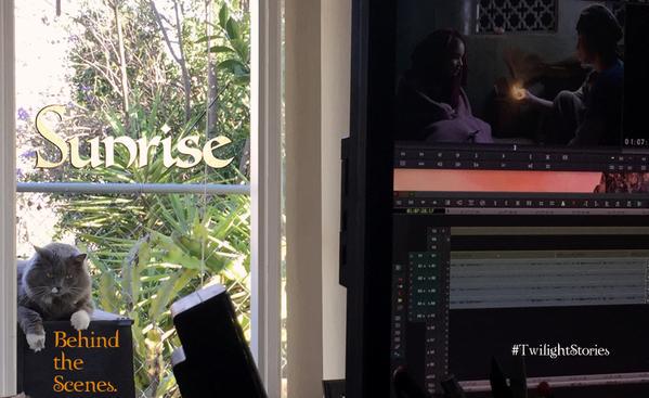 familia_twibr's tweet photo. Novas fotos dos bastidores, Edição e da Exibição de Sunrise: http://t.co/VyJ8J3efwu