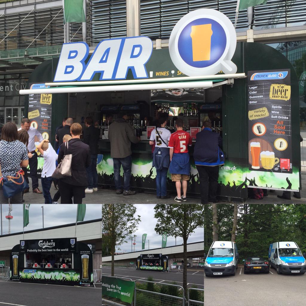 QuickbarLtd's tweet photo. Thanks to all of the staff that worked @wembleypark @wembleystadium @TheGameFair @SilverstoneUK this weekend! #QB2015 http://t.co/7gbOniZueH