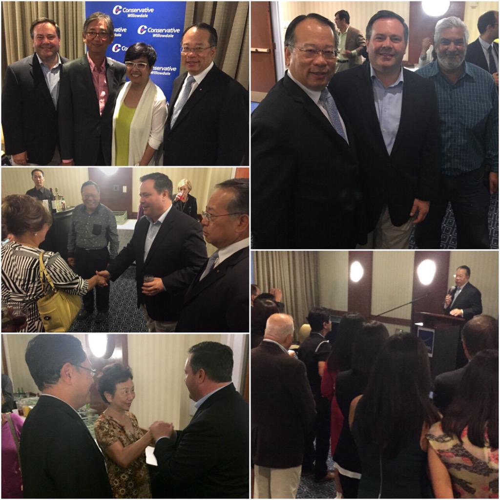 jkenney's tweet photo. Strong show of support from the community for @csleungmp on night #1 of the campaign, w/ @JoeDanielCPC &amp; @MichaelCeci http://t.co/E7oqoLiBTs