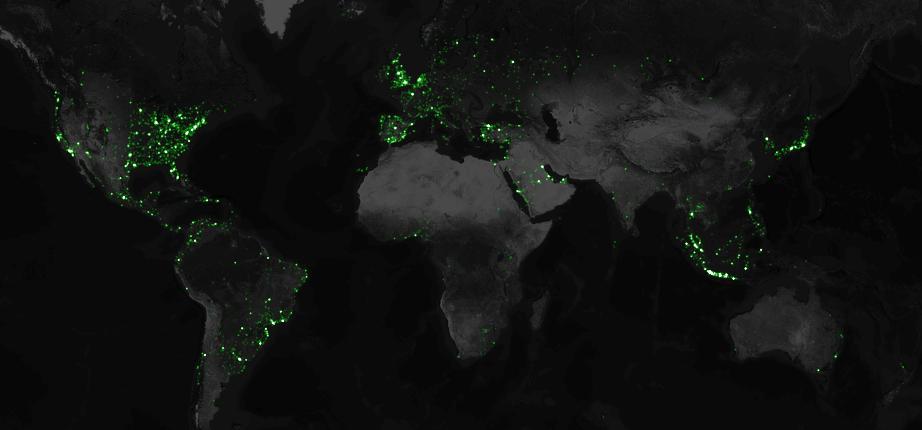 Map of tweeter users..👇
