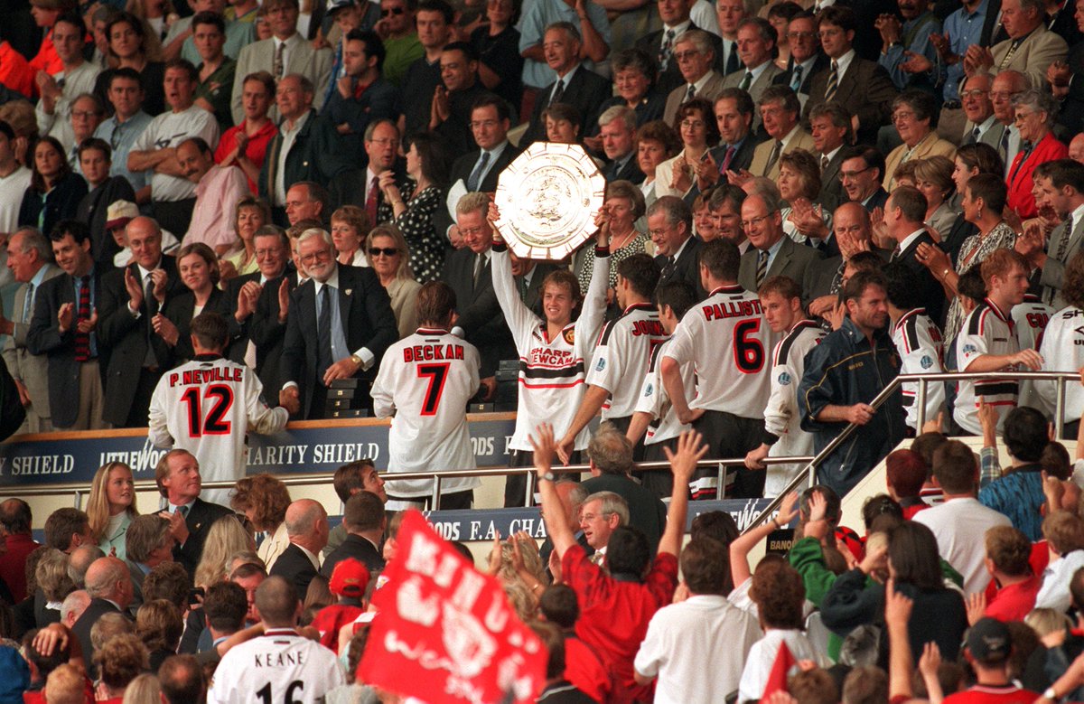 ManUtd_INFO's tweet image. #OnThisDay in 1997, #mufc won the FA Charity Shield against Chelsea at Wembley. #BECKAM