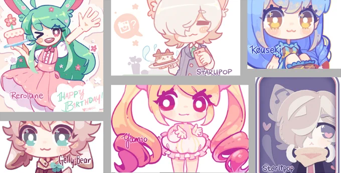 WIP &amp; Art collage~
OCs belongs to respective owners. 