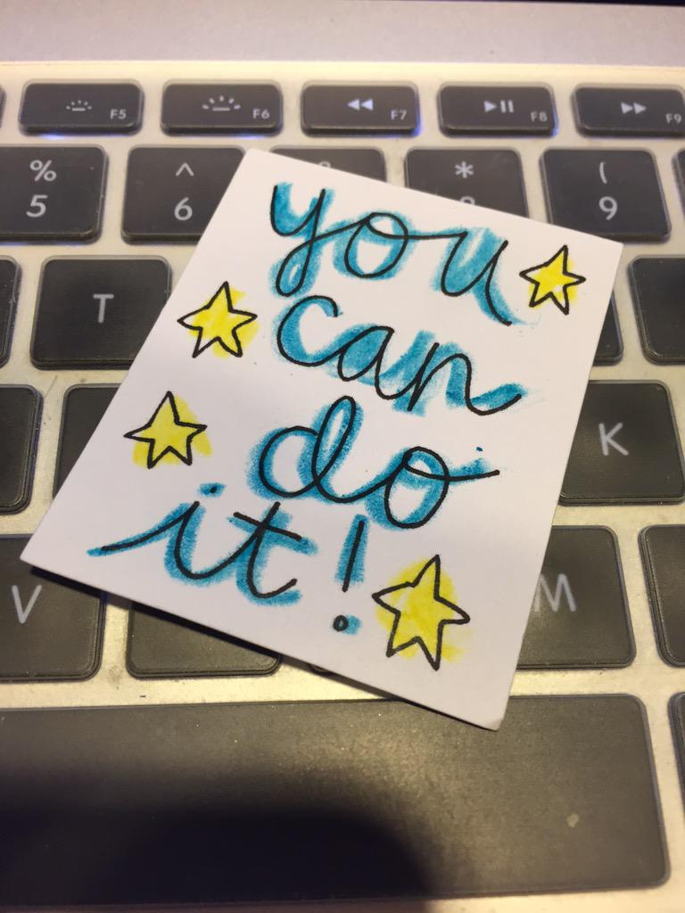 MargaretOHair's tweet photo. Found this message looking up at me on book store table. THX Kathy Ellen #notesofcheer #LA15SCBWI http://t.co/FgzZQUHhex