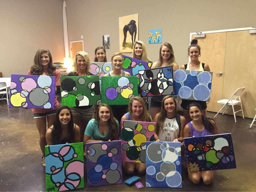 McIntoshCheer's tweet photo. Artists at work!! http://t.co/o8jHJqjohJ