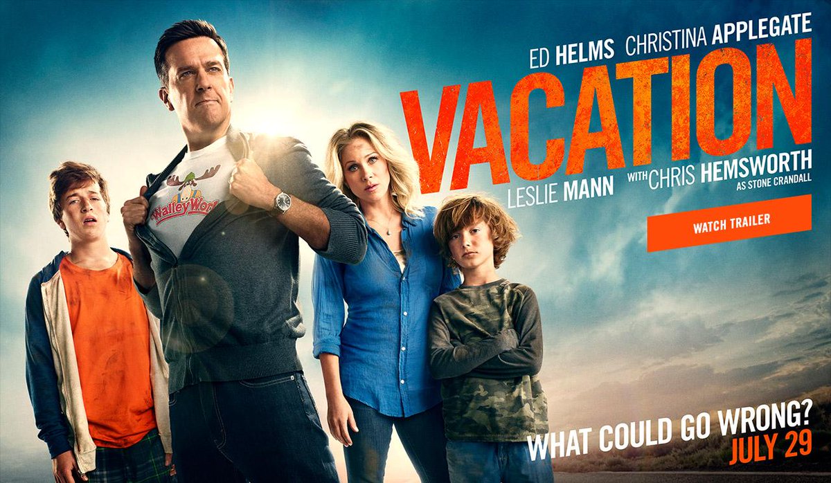 映画情報 オスカーノユクエ Twitterren 年の人気コメディー ホリデーロード4000キロ をリメイクした映画 Vacation が全米3411館で公開され 水曜からの5日間で興収2100万ドルをあげ2位デビュー クリス ヘムズワースの特別出演も話題 Http T Co 3ttixqkqtm