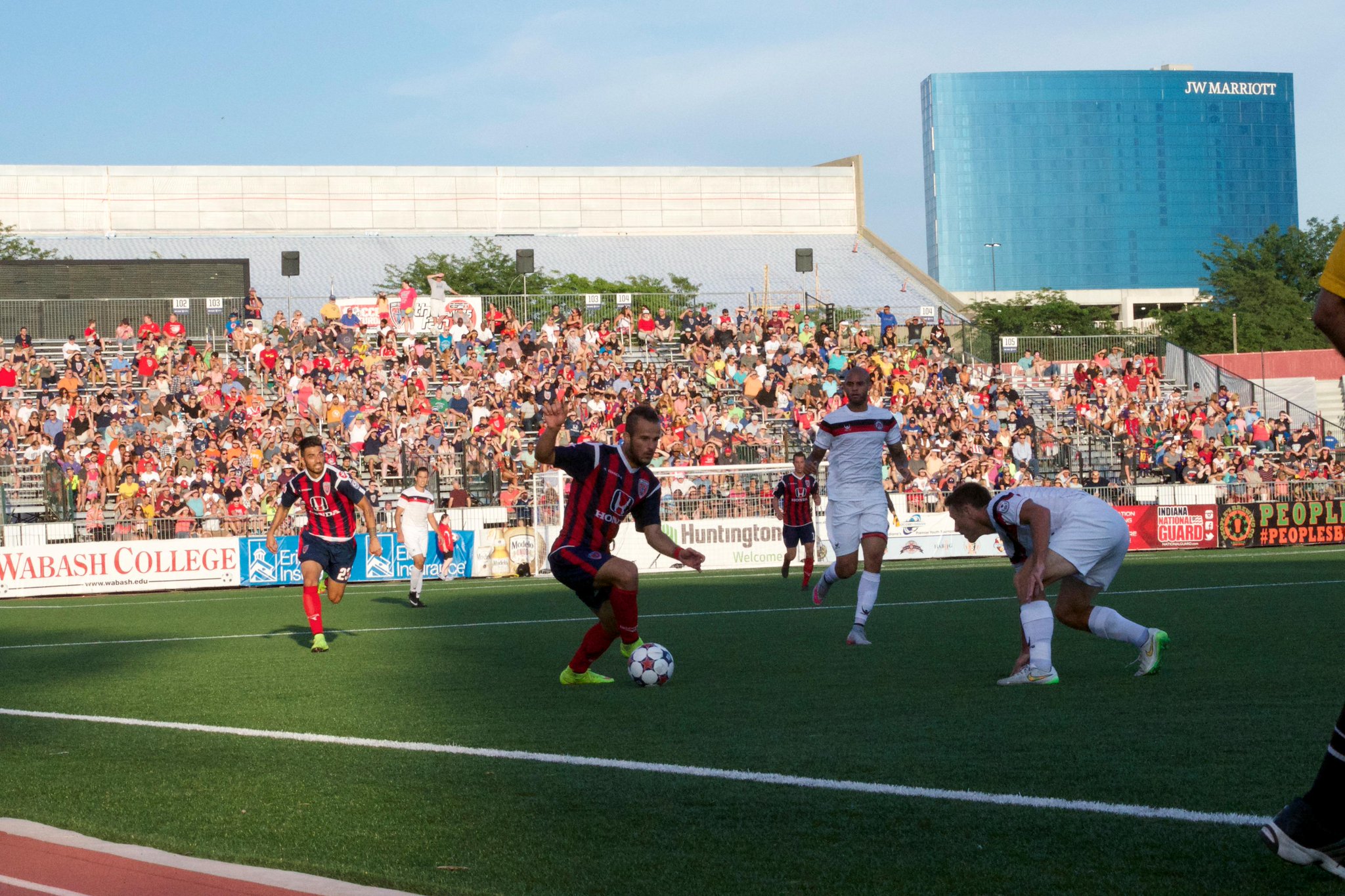 Stojkov dribbles the ball; photo: Permanent Relegation Twitter