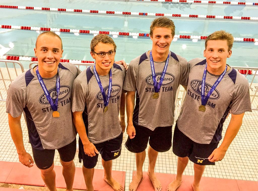 BrandonMuma's tweet photo. Can't think of any better way to end my waves career. #goldmedal #champions http://t.co/ShquRacNbp