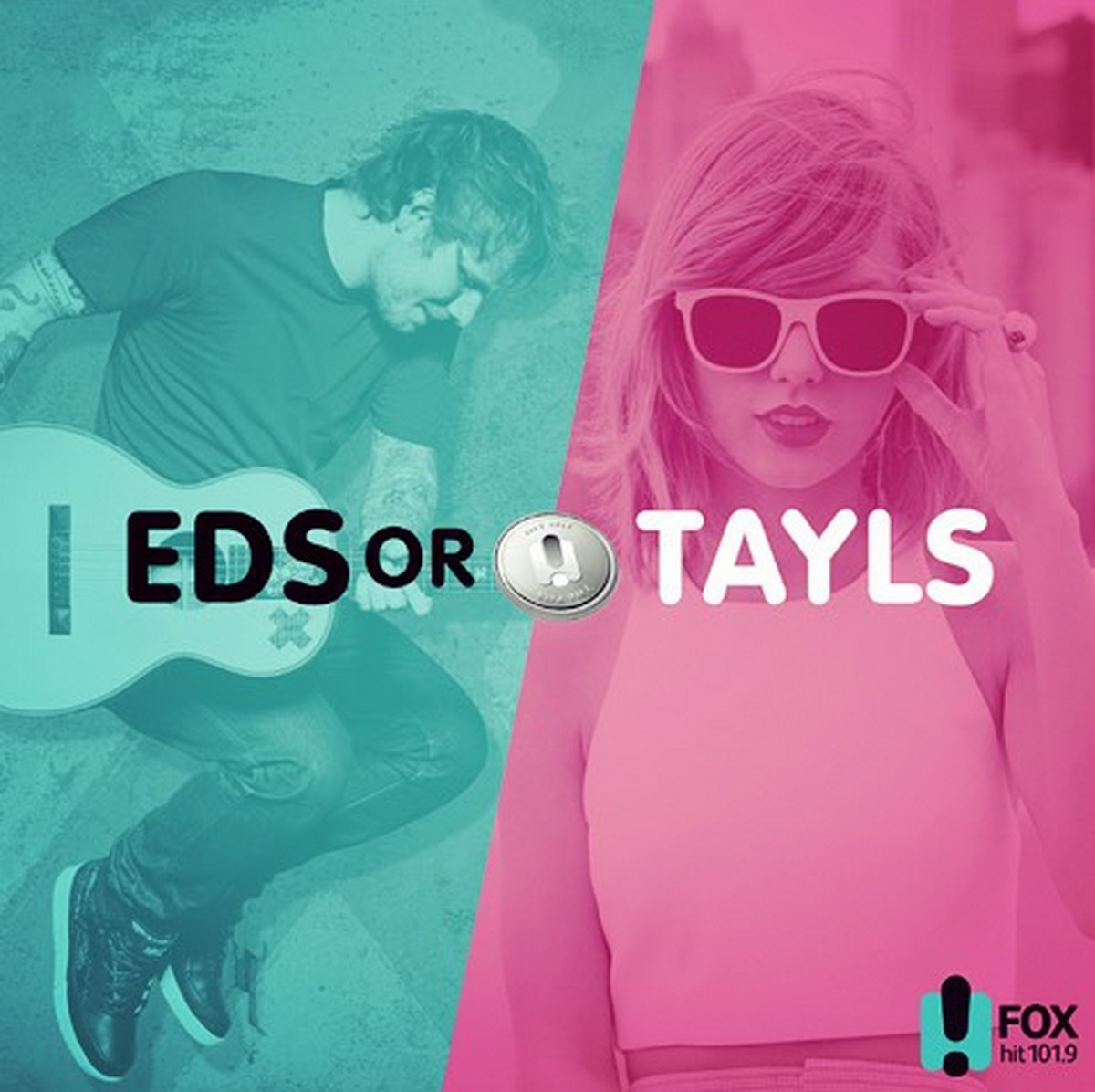 thefox1019's tweet photo. Which tickets do you want? π #EdsOrTayls plays again soon! http://t.co/aKGJffazNg