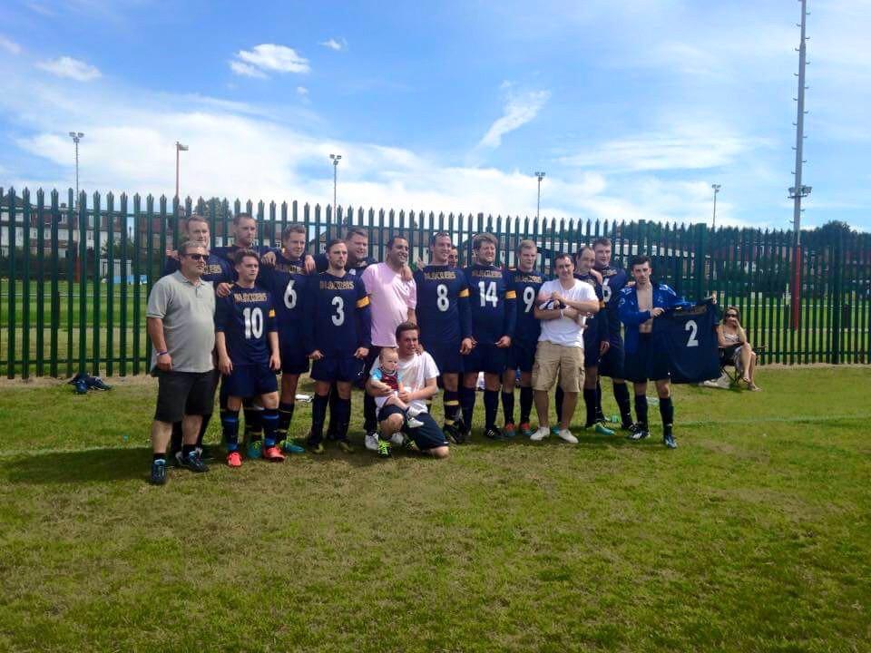 StanleyLionsFC's tweet photo. Stanley Lions back together for Tommy's Day, everyone involved done Tommy proud. Gone but not forgotten, RIP Tommy x http://t.co/9Kt53KrCUh