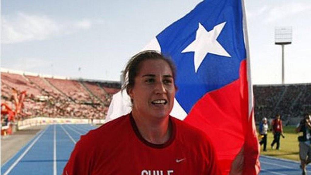 TeamChile_COCH's tweet photo. Felicitamos a Karen Gallardo que en España logra 61,10mts @KarenGPChile, nuevo récord chileno y clasifica a Río 2016! http://t.co/eQo9223fs6