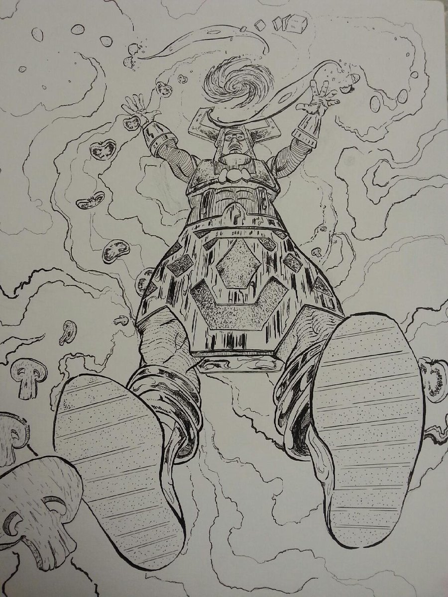multicomic's tweet photo. Galactus, eater of omelettes., http://t.co/sCP5hdoQGO