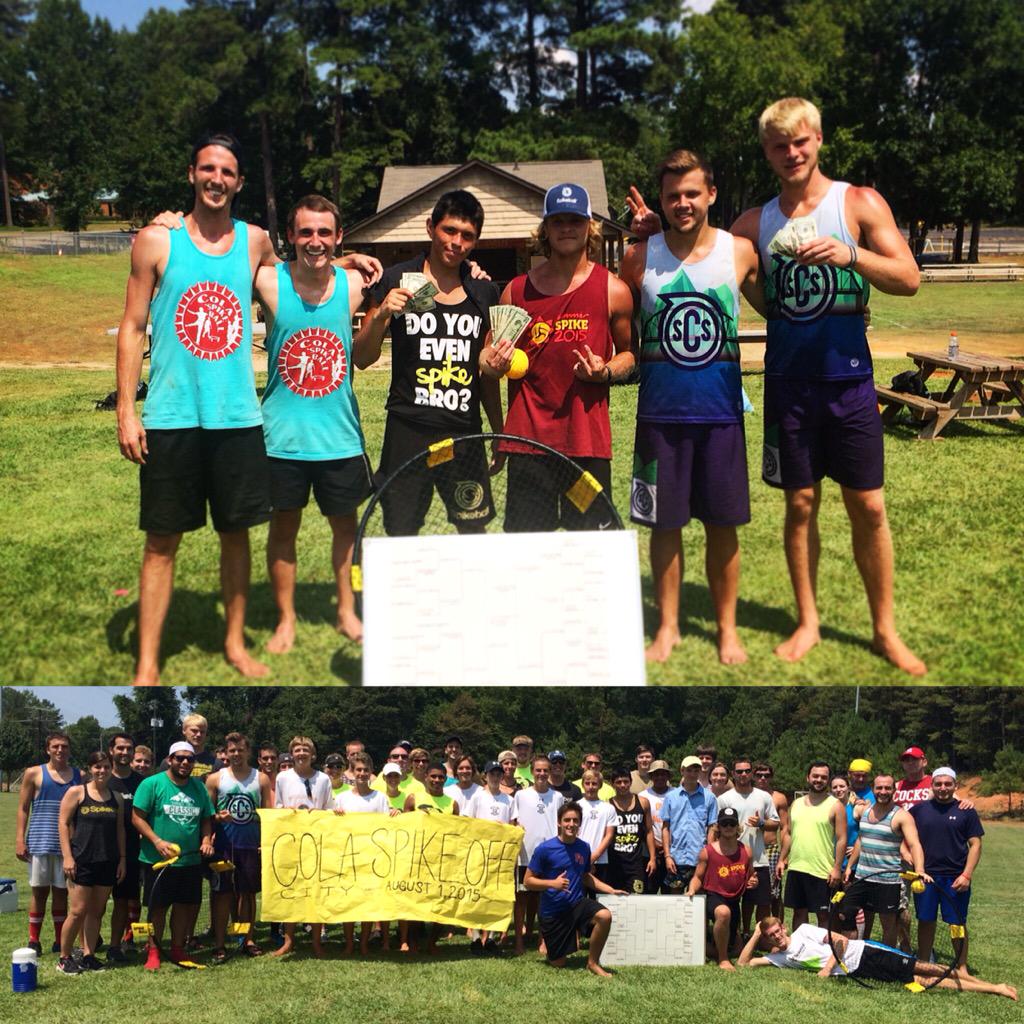 SCSpikeball's tweet photo. Had a blast at the Cola City Spikeoff yesterday as we took 2nd! http://t.co/WQgO5h2LyJ