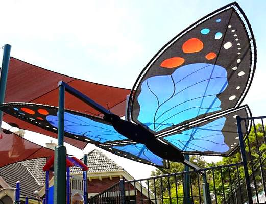 Shadeliving's tweet photo. beautiful butterfly design #sculptural #shadestructure Web : http://t.co/pqtwx4KW5b http://t.co/CtzNX9C7W4