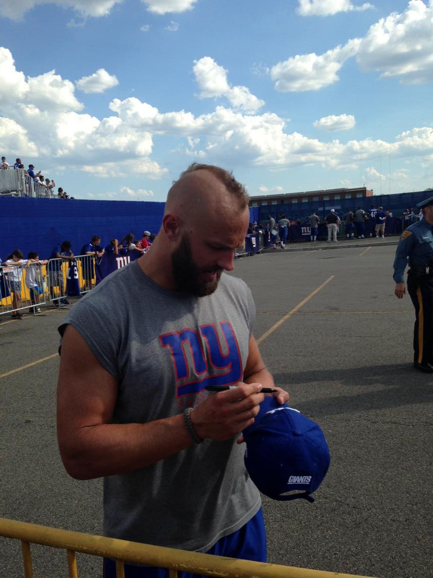 seanmcd01's tweet photo. Thanks @MarkHerzlich for staying late to sign autographs for every kid at camp yesterday.  You made my kids day. http://t.co/uw1EzFKQ7C